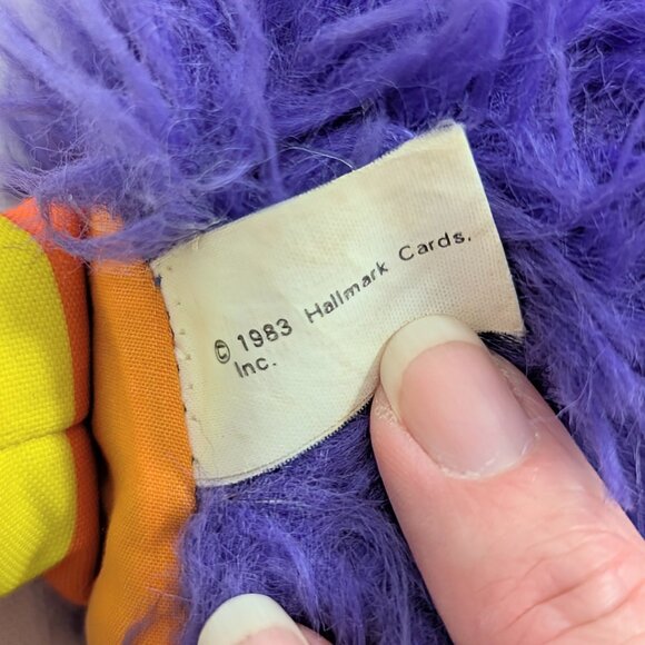 Rainbow Brite Rare Vintage 1983 "POSIE" 13" Purple Sprite Plush Doll Hallmark - Picture 11 of 16